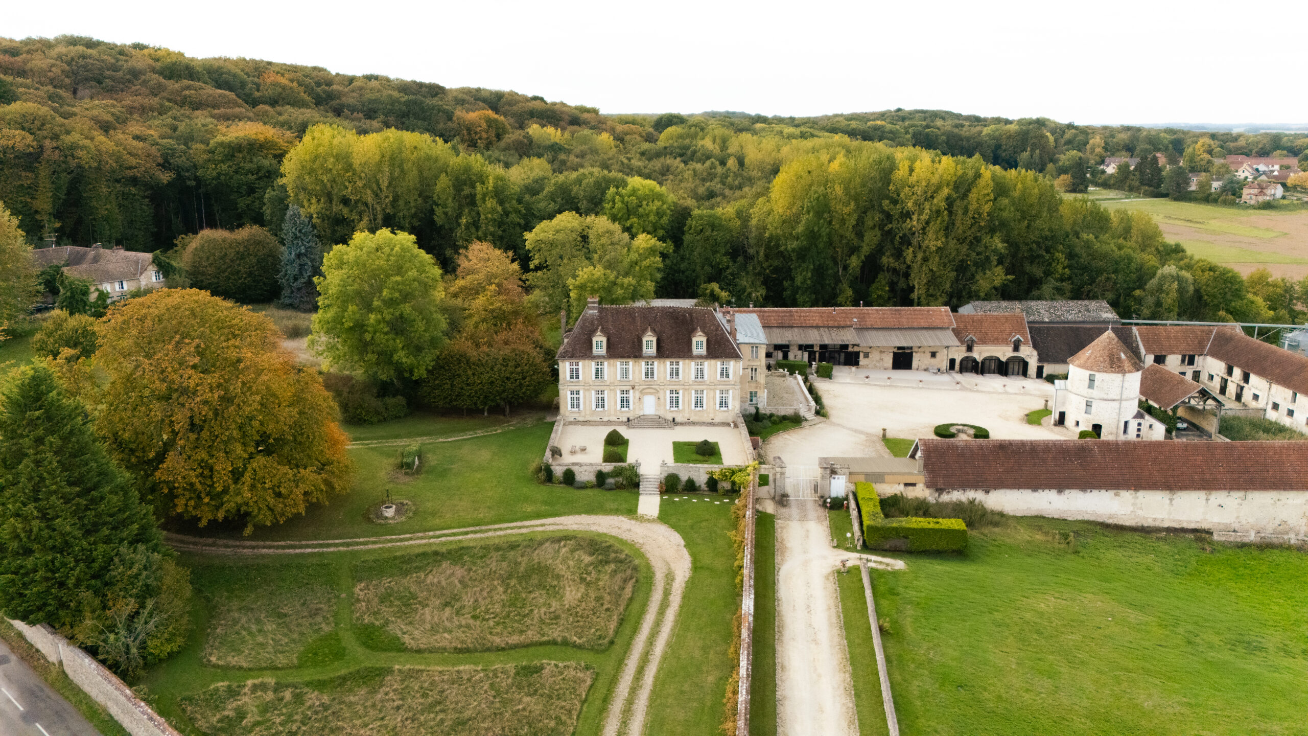 Vue aerienne Chateau d Hazeville